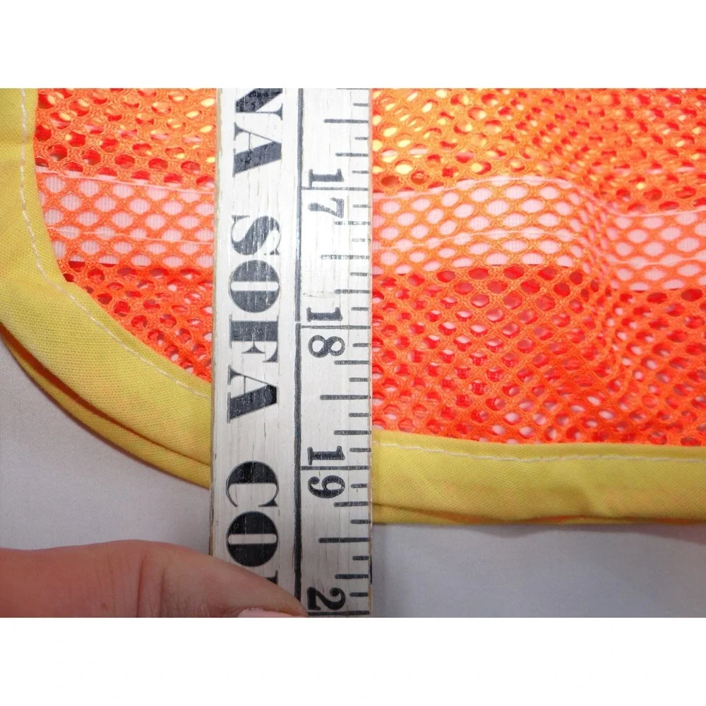 Kids Safety Vest High Visibility Orange Mesh Reflective‎ Tie Closure Set of 2